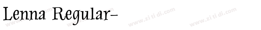 Lenna Regular字体转换